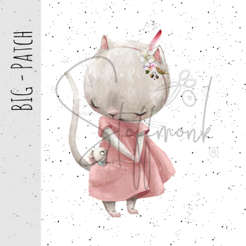 BIG Patch - Sweet Cat - Konfetti Weiss