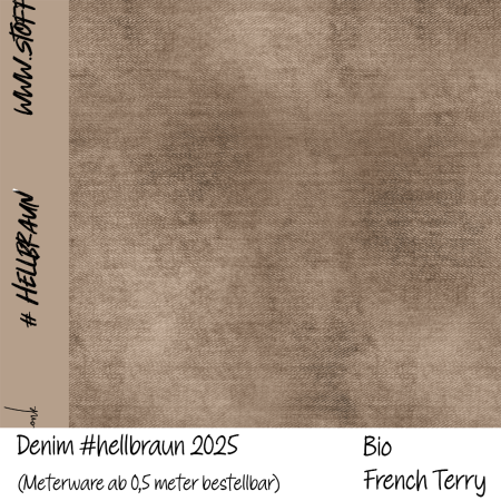Ep - DENIMoptik #hellbraun - Bio French Terry