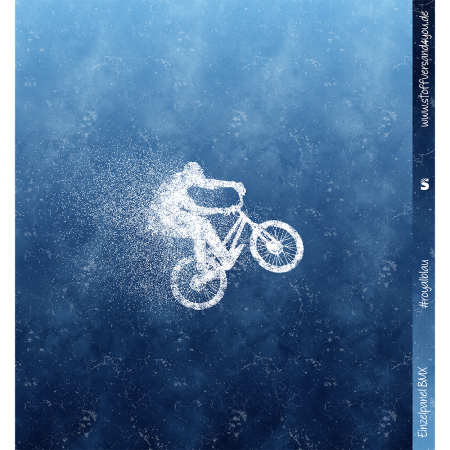 Ep - EINZEL Panel - BMX BIKE  #royalblau - Bio Jersey