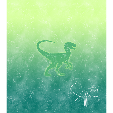 Ep - EINZEL Panel "DINO"  - " HELLLIME/SEA " - Bio Jersey
