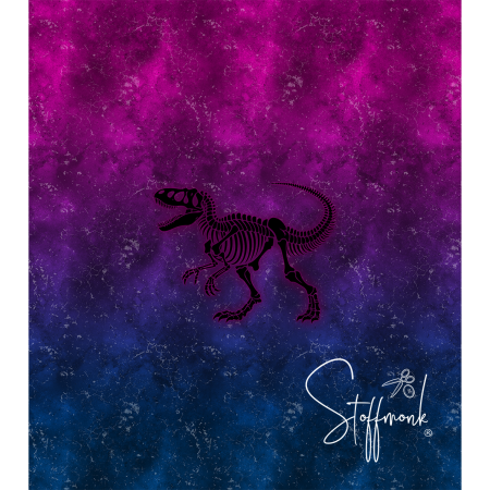Ep - EINZEL Panel - DINO  " PINK/BLAU " - Bio Jersey