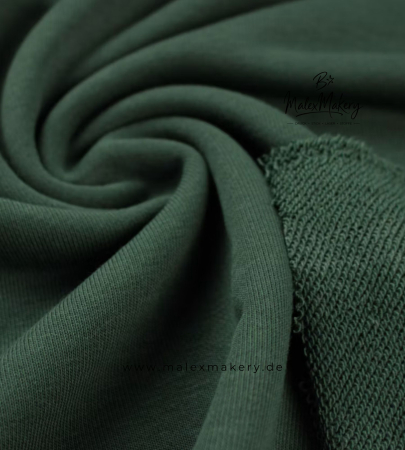 French Terry/Sweat (grobe Schlingen) - #Dunkelgrün