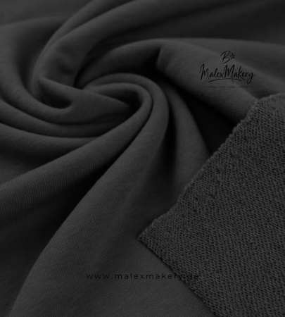French Terry/Sweat (grobe Schlingen) - #Schwarz