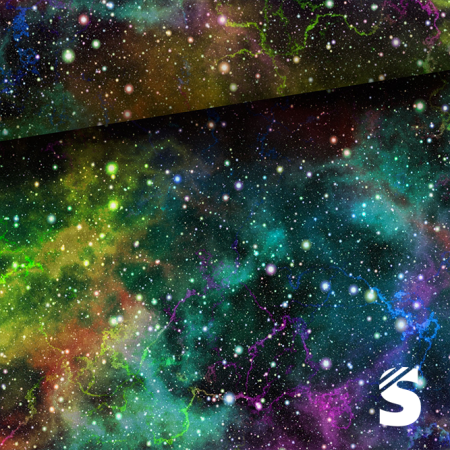 Galaxy #MULTICOLOR     -  French Terry  (Reaktivdruck)