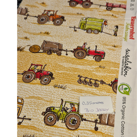 HS#12 - 0,35 Meter - Bauernhof von Lillestoff - Bio Jersey - statt 8,10€ -- NUR 5,60 €