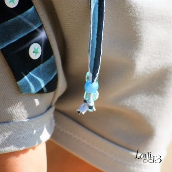 Jeansjersey Lichtgrau Uni