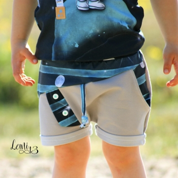 Jeansjersey Lichtgrau Uni