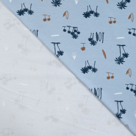 Baumwoll Jersey - Summerfeeling #hellblau