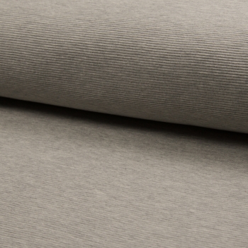 Ottoman Rib Jersey - Hellgrau meliert