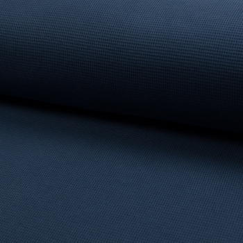 Waffelstrick Jersey - Denim