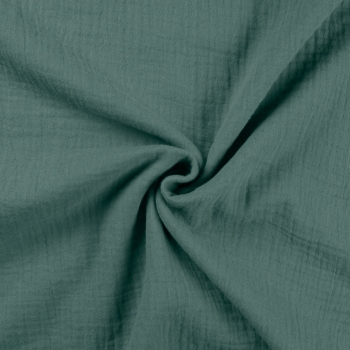 Musselin Double Gauze - Altgrün
