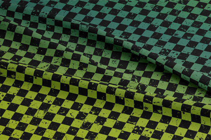 VB - EP "Karogrunge Verlauf # Smaragd/Lime SCHWARZ "  SOFTSHELL
