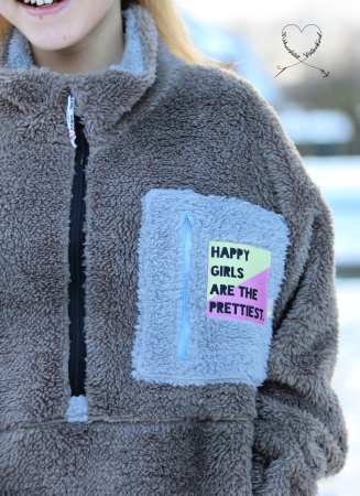 Doubleface Plüsch/Fleece - Grau