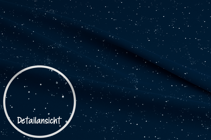 Konfetti #dunkelblau/weiss - Bio Jersey