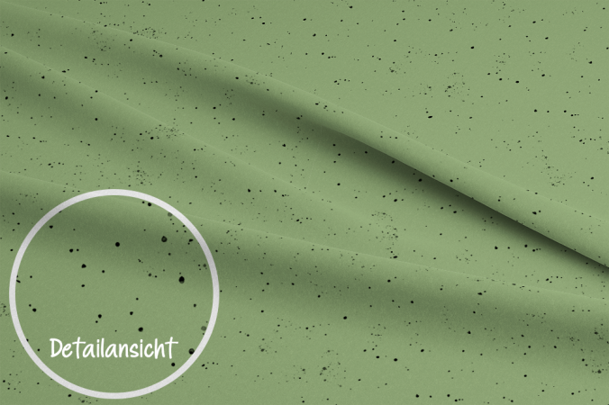 Konfetti #sage/schwarz - Bio Jersey