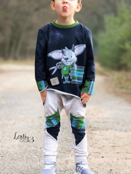 Eigenproduktion "Stoffmonk - Junge" BIO Jersey