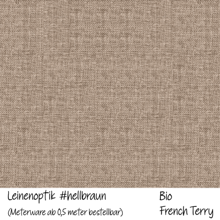 Ep - Leinenoptik #hellbraun - Bio French Terry