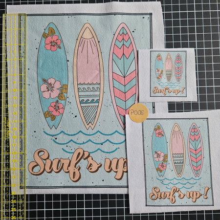 P006 - Patch SET - Surf´s up - 22cm + 10cm + 5cm - 6,50 €