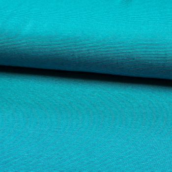 Baumwoll Jersey mini Streifen 1mm - petrol