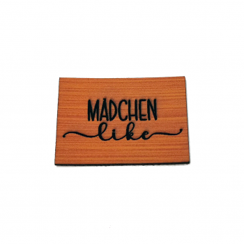 Label - MÄDCHEN like - ca. 3cm x 4cm - Kunstleder ++ Farbauswahl ++