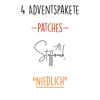 4 Adventspakete - Patches - "NIEDLICH"