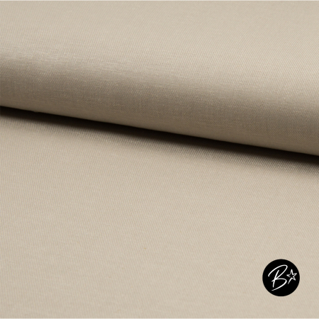 Viskose Leinen Stoff #Beige