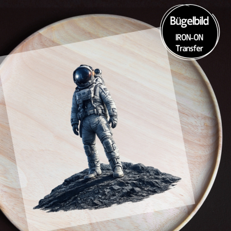 Bügelbild - " Astronaut allein "