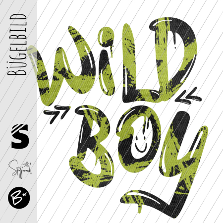 Bügelbild - " Wild Boy " Strokes #lime