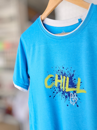 Bügelbild "CHILL - Splash & Peasefinger" - Farben & Größe frei wählbar