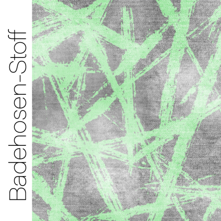 BADEHOSENSTOFF - (gewebt, nicht elastisch) - "STROKES  #Pistazie"