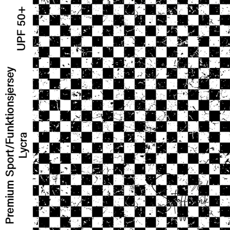 Swim-Lycra UPF 50+ / Bade/Sport Funktionsjersey -  " Karogrunge #schwarz/weiss "