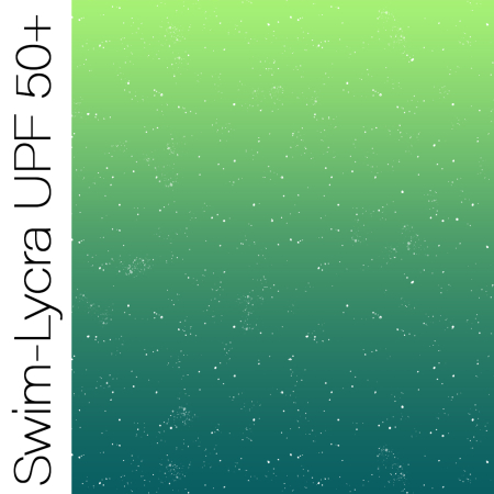Swim-Lycra UPF 50+ / Bade/Sport Funktionsjersey -  " Konfetti VERLAUF #petrol/grün "