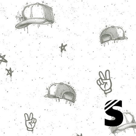 Cool Caps - #weiss/oliv  -  Bio Jersey