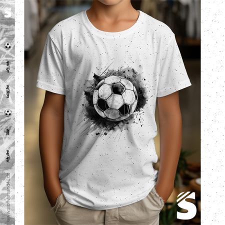 PANEL Fußball #weiss - ca. 70x160cm - Bio Jersey