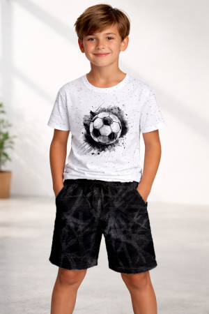 PANEL Fußball #weiss - ca. 70x160cm - Bio Jersey