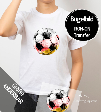 Bügelbild - " Fussball #Deutschland (alleine) "