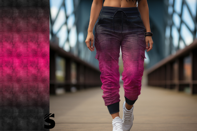 DENIM - #dunkelgrau/pink - Bio French Terry
