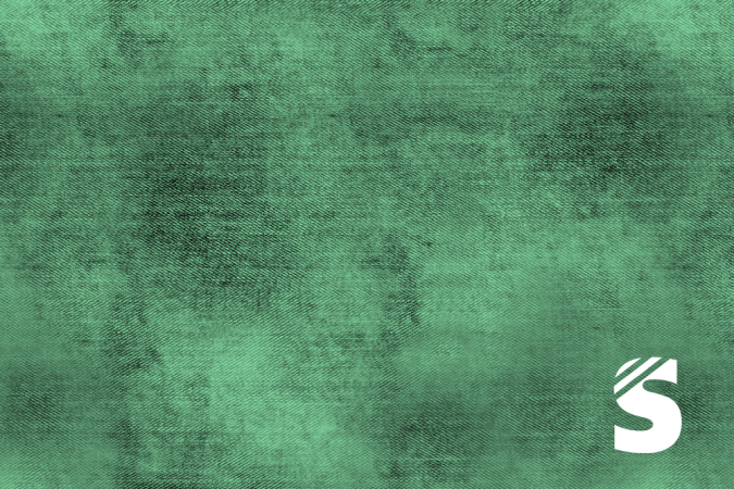 Denim  GREEN #15   - Bio French Terry