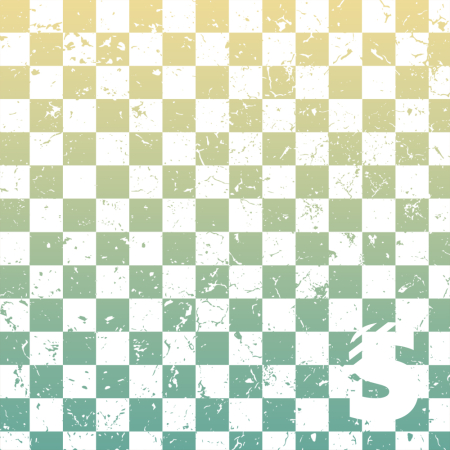 Karogrunge  #Lemon/Türkis  - Bio Jersey