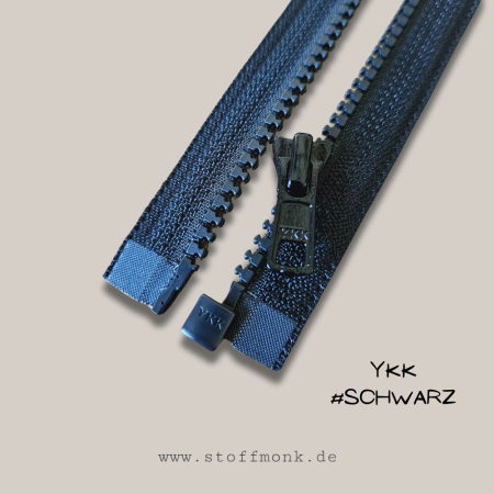 YKK - Reißverschluss - (teilbar) - #schwarz - 30cm Länge
