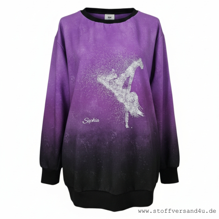 Bügelbild -  " Breakdance # weiss "