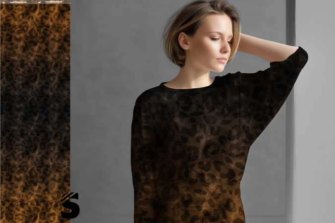 Leo GRUNGE- #cider/dunkelgrau - Bio French Terry