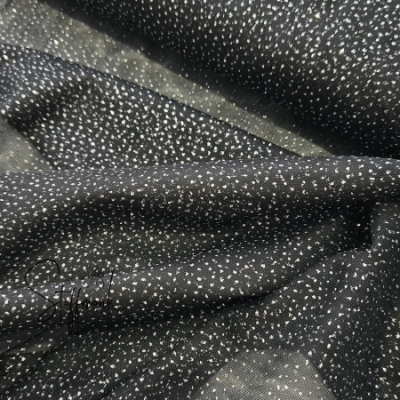 Soft Tüll - Schwarz - Glitzer Silber