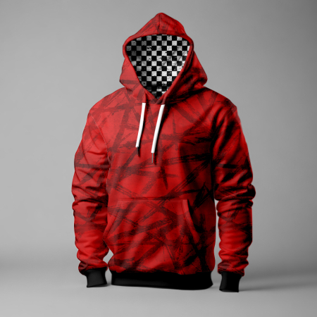 STROKES #rot  -  Bio FRENCH TERRY