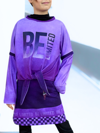 Bügelbild -  " BE LIMITED  #lila "