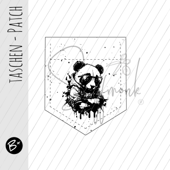 Taschen Patch - Konfetti - "Cool Panda"
