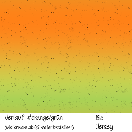 VERLAUF #orange/grün - Bio Jersey