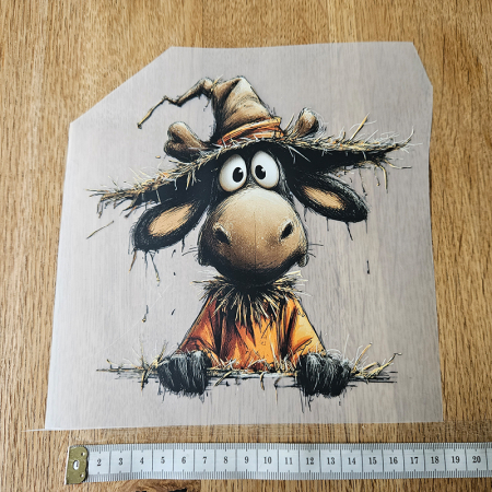 Bügelbild versandfertig - längste Seite ca. 18cm   - WA_H1_18cm / Esel - 4 € anstatt 4,99€