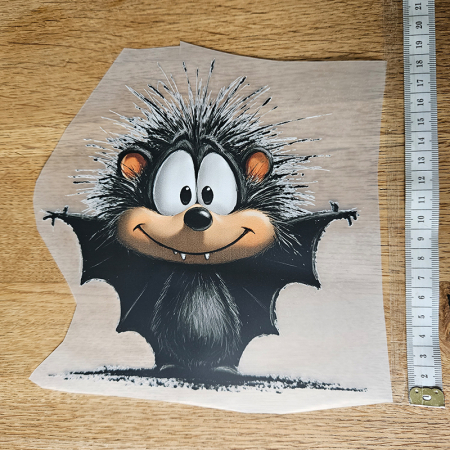 Bügelbild versandfertig - längste Seite ca. 18cm   - WA_H23_18 / Fledermaus cute
