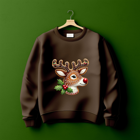 Baumwoll Jersey "Dorle"  - Braun UNI - beidseitig verwendbar